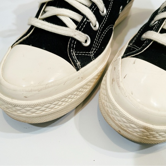 Comme Des Garcons PLAY Converse Unisex Chuck Taylor High Top Sneakers men’s 8.5 - Picture 6 of 11
